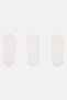 Kids Boy 3 Pairs Plain Linear Socks, White - 2