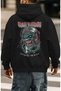 Iron Maiden Rock Metal Music Band Back Printed Unisex Oversize Premium Hoodie