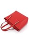 High Quality Leather Handbag for Women, Red - 2