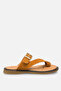 İvana Women's Flip-Flops with Genuine Leather Accessories - Tan Suede