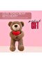 Cute Teddy Bear Holding Red Heart 50 cm, Ideal Gift for Valentine, Anniversary, Birthday - 4