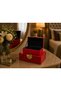 Gold Handle, Velvet Inside, Lacquered Outside, Glass, Set of Two Decorative Boxes, Jewelry Chest, Makeup Box 24X10 - 19X8 cm - 3