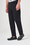 Black Side Pocket Knitted Slim Fit Casual Cotton 5-Pocket Trousers 1003260906 - 3