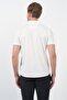 White Italian Collar Short Sleeve Pocketless Slim Fit Flexible Shirt 1004260159 - 5