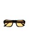 Club Stromboli Yellow Lens Sunglasses Black - 3