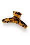 Leopard Patterned Curved Bone Acetate Clasp Buckle - 2