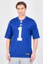 x NFL Men Loose Fit Short Sleeve Ney York Giants Football Jersey, Blue