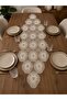 Dilek Ecru Lace Runner/Table-Console Cover