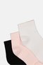 Kids Boy 3 Pieces Brand Logo Ankle Socks, Multicolor - 2