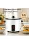 Electric Rice Cooker 2.8L 700W with Non-Stick Inner Pot, Stainless Steel Lid, One-Touch Cooking, Automatic Keep Warm, Multi-Function Rice, Soup, Porridge & Steamer - 3