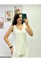 V-Neck Modal Fabric Cut-Out Waistline Tank Top - 2