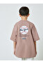 Teen Boys Brown Graphic Print Oversized T-Shirt - 5