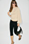 Zekone women's soft and flexible fabric single batwing sleeve ruched detail fitted mink blouse - 4