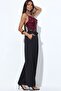 Busem High Waist Belted Wide Leg Crepe Trousers - 2
