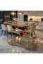 Bar Cart Metal Bar Cart with Glass Shelves – 3-Tier Rolling Beverage Cart with Decorative Wheels - 7