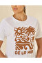 Women White Graphic T Shirt - 4