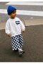 Boy's Slogan Printed 3-Yarn Fabric Undergarment Set - 4