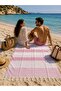 Cotton Striped Peshtemal Fringed Beach Pool Spa Sauna Sports, Travel Towel - 2