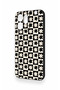 Oppo Reno 14F Compatible Floral Motif Checkered Pattern Silicone Case - 4