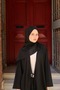 Allure Plain Tencel Shawl - Black