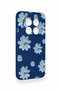 Redmi Note 15 Pro 5g Compatible Blue Daisy Patterned Silicone Case - 3