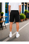 Men's Shorts with Front Piping Detail and Zippered Back Pockets - 3