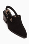 Tima Genuine Leather Black Heeled Women's Sandals