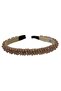 -Beaded Delicate Crystal Hairband - Champagne - 3