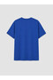 Xside Blue Printed 100% Cotton Women's T-Shirt - 6