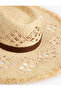 Straw Hat with Band Detail - 4