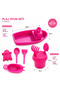 Beach Play Set 5 Pieces Large Toy Boat Bucket Sand Toy Set with Bag - 2