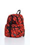 Triple Set Waterproof Primary & Secondary School Backpack with Lunch Bag & Pen Holder - Red - 5