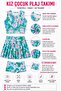 Girl's Skirted Swimsuit Set |   Patterned 2-Piece Sea and Pool Swimsuit - 4