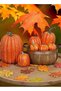 (eb109)Package of 8 Pcs Large Assorted Sizes Autumn Harvest Orange Artificial Pumpkins for Fall Halloween Thanksgiving Decorating Artificial Pumpkins Set, Assorted Sizes Fake Foam Pumpkins, - 5