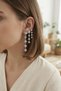 Set of 3 Earrings in Silver Color with Pole Star Detail - 2