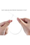 20CM Cable Ties White (100 Pack)-Heavy Duty Nylon Plastic Zip Ties with 18LBS Tensile Strength - 5