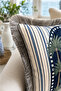 Fringed Cushion Cover 43*43 cm - Gray Palm Royale - 2
