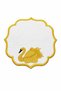 Gold Embroidered Set of 6 Coffee Side Presentation Napkins Dowry Box Coffee Bottom Presentation Napkins Pevluna - 2