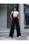 Women's Comfortable Fit Casual Sports Wide Leg Sweatpants - 5