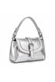 Women's Mini Hand and Shoulder Bag – Faux Leather, with Buckle, Lined, Crossbody Strap - 3