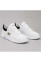 Women's White Casual Sneakers with Bear Embroidery – Lightweight Lace-Up Fashion Shoes