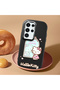 Samsung Galaxy S23 Ultra Compatible Case with Camera Protector Black Silicone Couple Phone Case with Kitty Pattern - 2