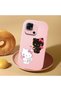 Redmi 10C Compatible Case Camera Protector Pink Silicone Couple Phone Case with Kitty Pattern - 2