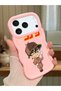iPhone 17 Pro Max Compatible Case Camera Protector Pink Silicone Couple Phone Case Conan Pattern