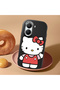 Poco X7 Pro Compatible Case Camera Protector Black Silicone Couple Phone Case Kitty Patterned - 2