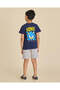 Boys Navy Sonic T-Shirt And Shorts Set - 5