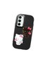 Samsung Galaxy A35 Compatible Case Camera Protector Black Silicone Couple Phone Case Kitty Pattern - 3
