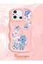 Redmi 12C Compatible Case Camera Protector Pink Silicone Couple Phone Case Floral Pattern - 2