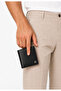 Men's Vertical Black Wallet - Men's 100% Genuine Leather Card Holder Wallet - Pc-2016 - 2