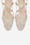 Lenvor Beige Knitted Women's Heeled Sandals - 2